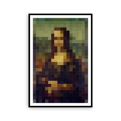 Mona Lisa Lego Blocks