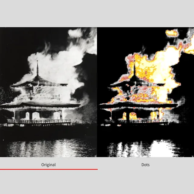 Golden Pavilion on Fire