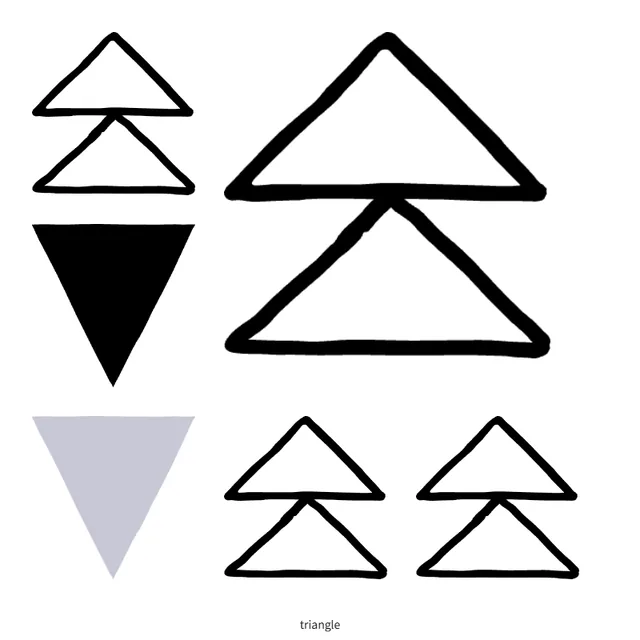 Shape Grid with 2×2 Block